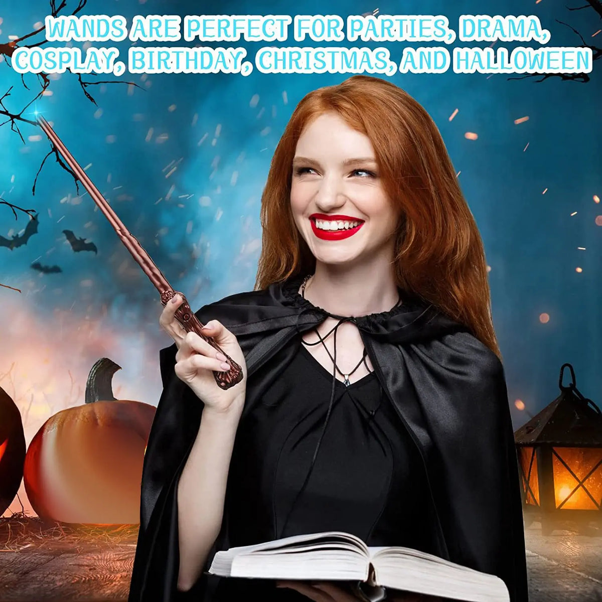 Light-Up Wizard Wands with Sound - 10 Piece Set