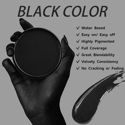 Water Activated Face & Body Paint - 6 Colors with Brush