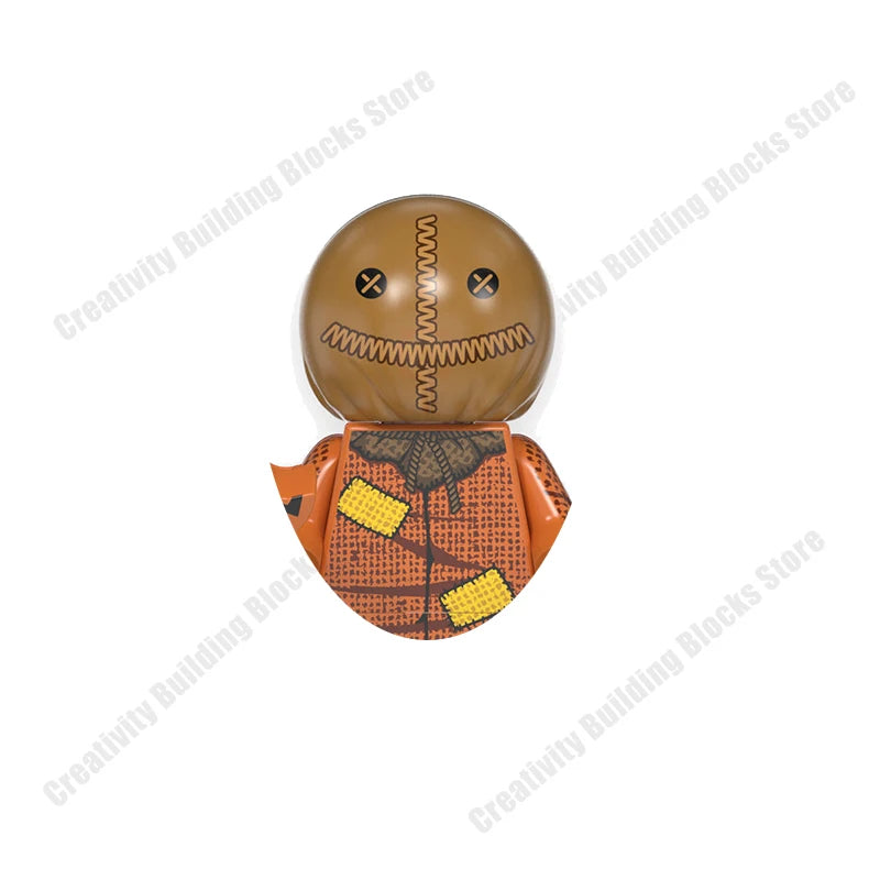 Mini 3D Halloween Figures Building Block Toy Set