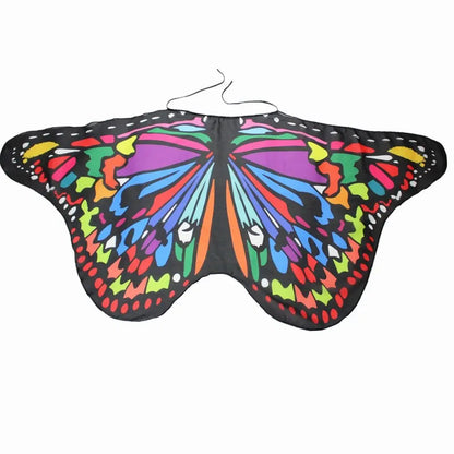 Kids Butterfly Wings Shawl Costume Cape