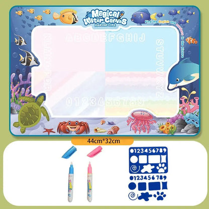 Colorful Water Doodle Mat Drawing Mat For Kids Toddlers Montessori Educational Toys For Children Age 3 4 5 6 7 8 Boys Girls Gift