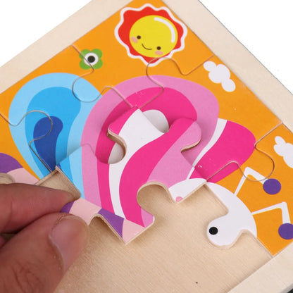 Hot Sale 11X11CM Kids Wooden Puzzle Baby Cartoon Animal Traffic Tangram Wood Puzzle Educational Jigsaw Toys For Children Gifts