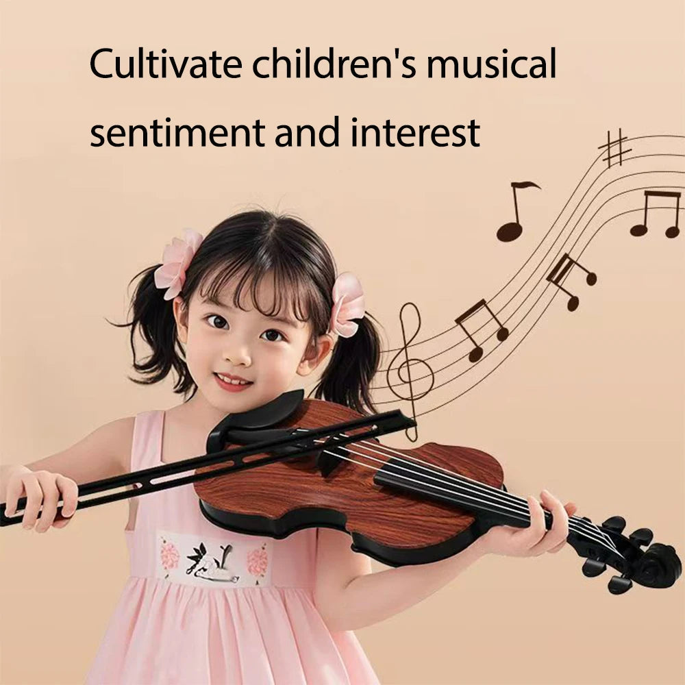 Simulated Violin Toy Tune Ornament Music Performance Prop Iittle Montessori Early Education Girl Toy Kids Birthday Gift
