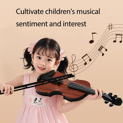 Simulated Violin Toy Tune Ornament Music Performance Prop Iittle Montessori Early Education Girl Toy Kids Birthday Gift