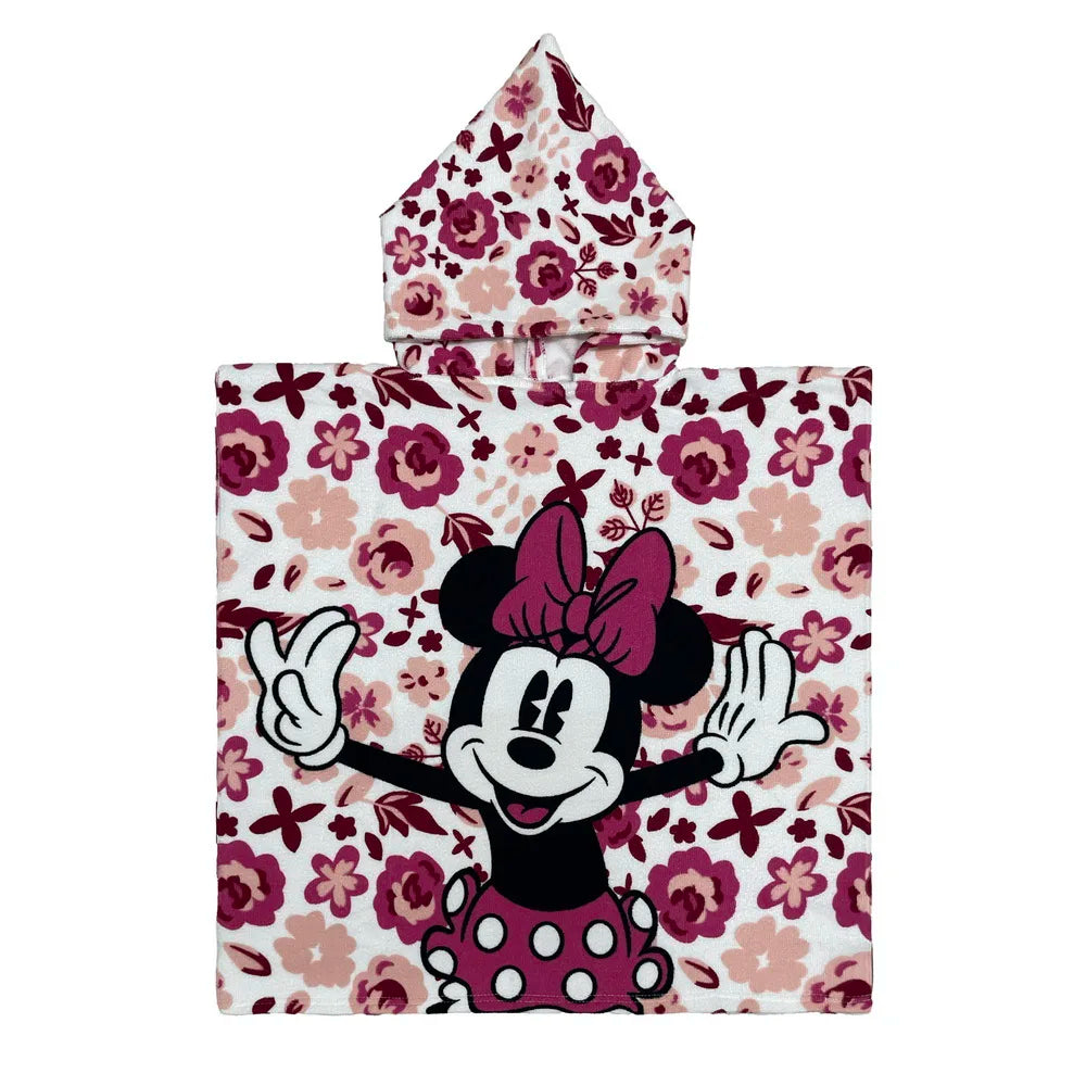 Baby Stitch Bath Towel Children Hooded Cape Cloak Boy Girl Cartoon Swimming Beach Towel Toddler Robes Lilo & Stitch Bathrobes