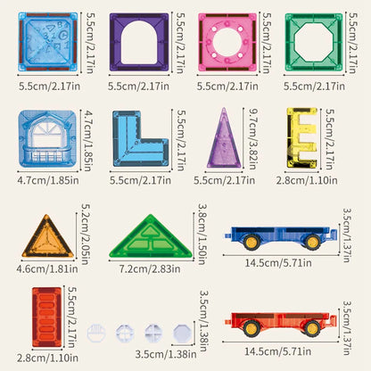 Colorful 3D creative educational magnetic brick building blocks, children's DIY fine motor skills magnetic pieces, suitable for