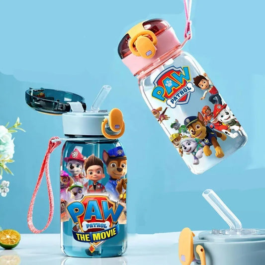 410ML Paw Patrol Water Cup Cartoon Large Capacity Outdoor Sports Water Cup Drinking Leakproof Water Bott Children's Gift