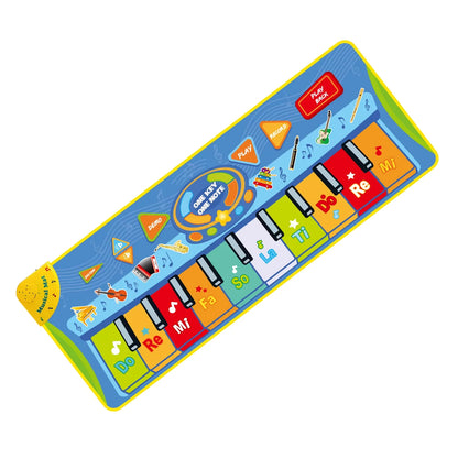 Kids Musical Piano Mat Toddlers Floor Keyboard Dance Mat with 8 Animal Sounds Baby Mat Musical Carpet Educational Toy Kids Gifts