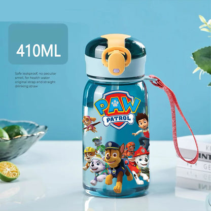 410ML Paw Patrol Water Cup Cartoon Large Capacity Outdoor Sports Water Cup Drinking Leakproof Water Bott Children's Gift