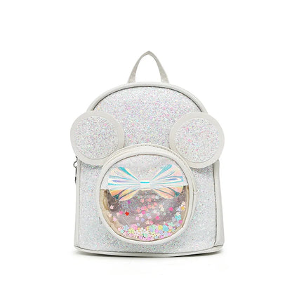 New Cute Children's Bag Fashion Sequin Kindergarten Backpacks for Baby Girls Cartoon Casual Schoolbag Princess Bag Girls Gifts