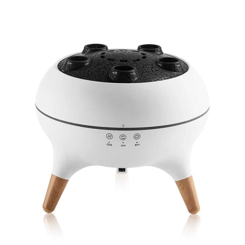 Dynamic Jellyfish Multi Spray Incense Humidifier Desktop Smoke Ring Humidifier Household 5-hole Fog Seven Color Lamp Diffuser.