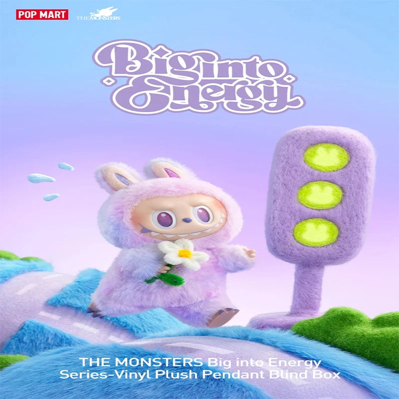 POPMART Labubu The Monsters Series Blind mystery Box Random Big into Energy Doll Vinyl Pendant Collectible Plush Toy Figure Gift