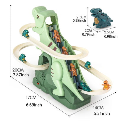 Dinosaur Climbing Slide Toy with Music & 3 Dinosaurs
