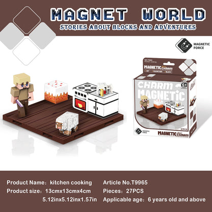 3D My Magnetic Building Blocks, DIY Learning Building Space Reasoning Toys, Birthday Gifts for Children over 6 Years Old