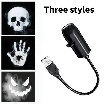 USB Halloween Projector Light with Ghost & Skull Patterns