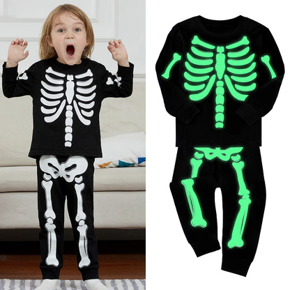 Skeleton Pajama Costume for Kids