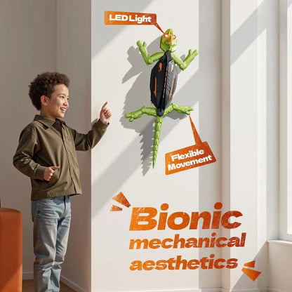 Magic Climber! RC Wall Climbing Lizard Robot Toy, Remote Control Gecko that Climbs Glass & Smooth Walls, Realistic Biomimetic