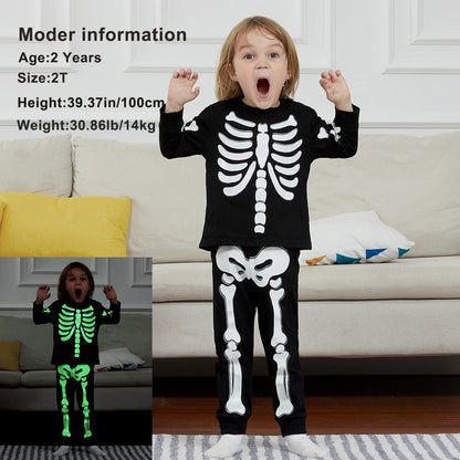 Skeleton Pajama Costume for Kids
