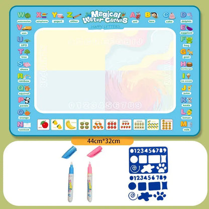 Colorful Water Doodle Mat Drawing Mat For Kids Toddlers Montessori Educational Toys For Children Age 3 4 5 6 7 8 Boys Girls Gift