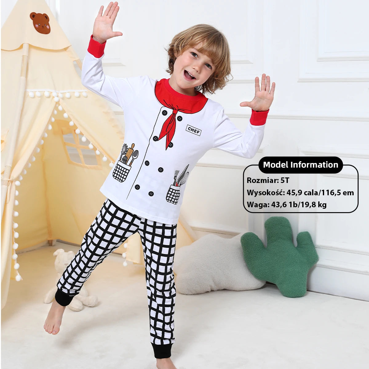 Skeleton Pajama Costume for Kids