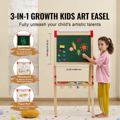 VEVOR 3-in-1 Kids Art Easel