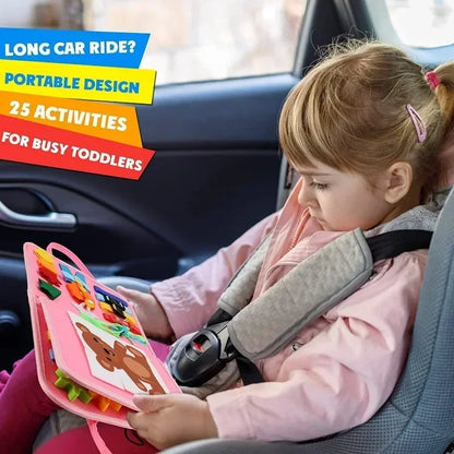 Montessori Busy Board Quiet Book for Kids