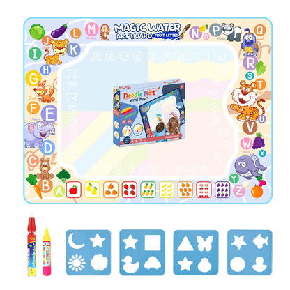 Magic Water Drawing Mat Coloring Doodle Mat with Magic Pens Montessori Toys Painting Board Educational Toys for Kids Gifts