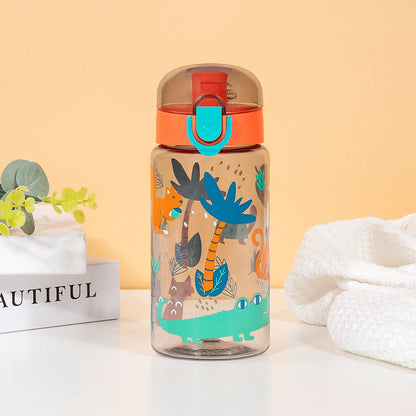 550ml Dinosaur Water Cup Bottle For Kids Children Girls Portable Travel Bottles Gym Sports Fitness Cup Cold Water Juice Drinking