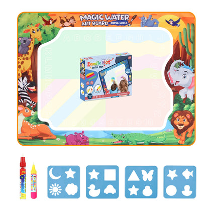 Magic Water Drawing Mat Coloring Doodle Mat with Magic Pens Montessori Toys Painting Board Educational Toys for Kids Gifts