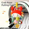 Baby Toy Bed Bell - Crab Jiggling Joy Bed Hanging Rattle for Soothing Baby Stroller Pendant for Holiday Gift