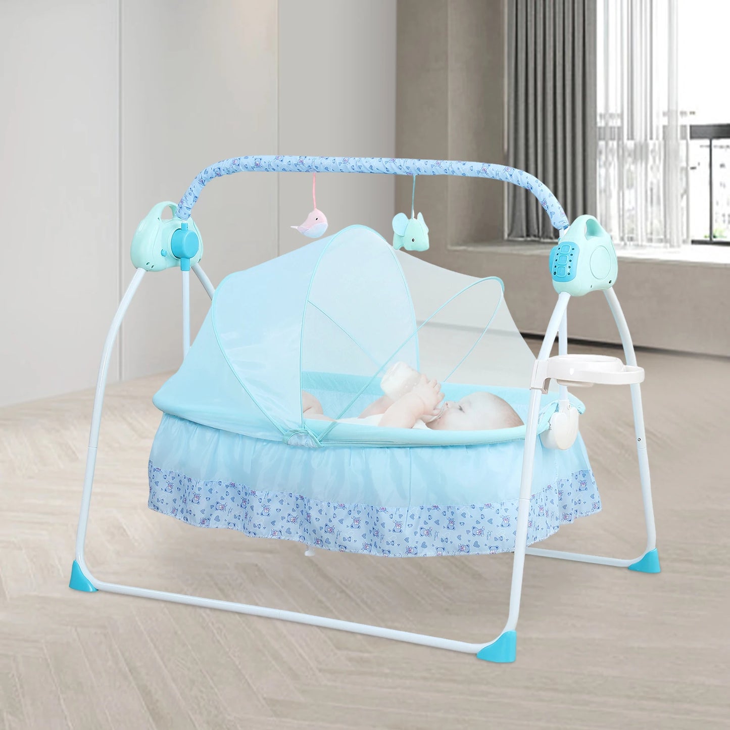 Automatic Baby Swing with Music & Mosquito Net - for Infants