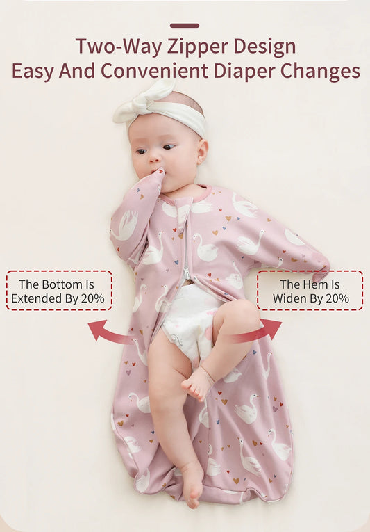 INSULAR Baby Cotton Sleeping Bags Newborn Anti-shock Sleepsacks Raised Hand Surrender Blankets Infant Cartoon Anti-startle Jump