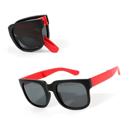 Square Frame Kids Sunglasses Fashion UV 400 Outdoor Foldable Sunglasses Children Eyewear for Toddler Boys and Girls
