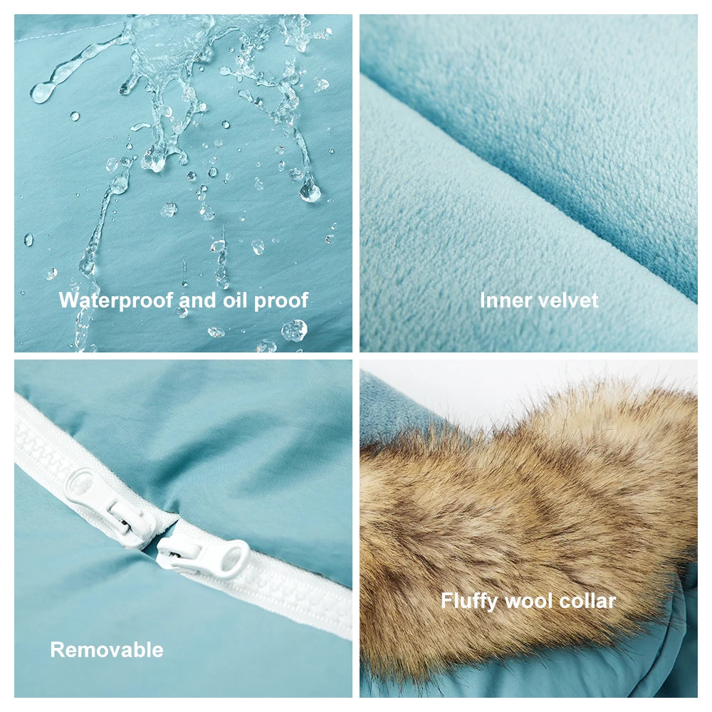 0-36 Months Baby Stroller Footmuff Removable Winter Warm Thicker Envelope For Discharge Universal Pram Baby Stroller Accessories