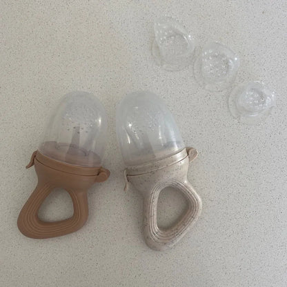 Silicone Baby Fruit Feeder Baby Pacifier Food Vegetable Supplement Soother Infant Nibber Teether with Cover Baby Feeding Items