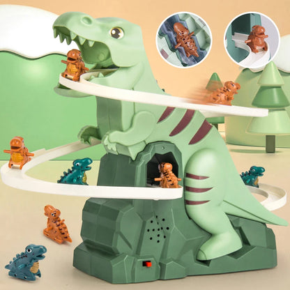 Dinosaur Climbing Slide Toy with Music & 3 Dinosaurs