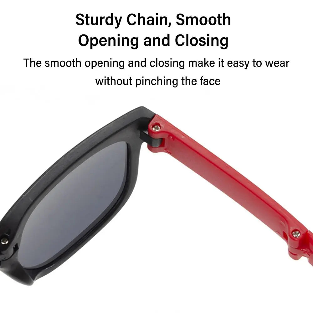 Square Frame Kids Sunglasses Fashion UV 400 Outdoor Foldable Sunglasses Children Eyewear for Toddler Boys and Girls