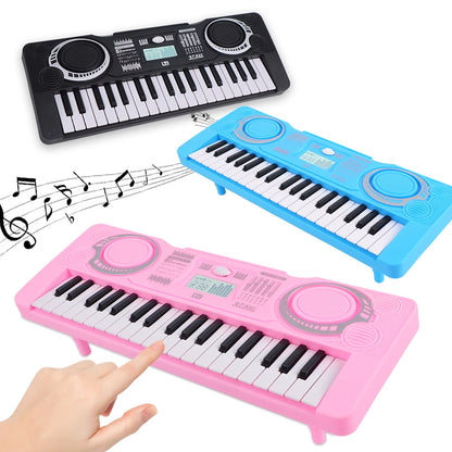 Electronic 37 Keys Piano Toys for Kids, Portable Keyboard Musical Instrument Kid Education Toy Gifts Not Include Battery