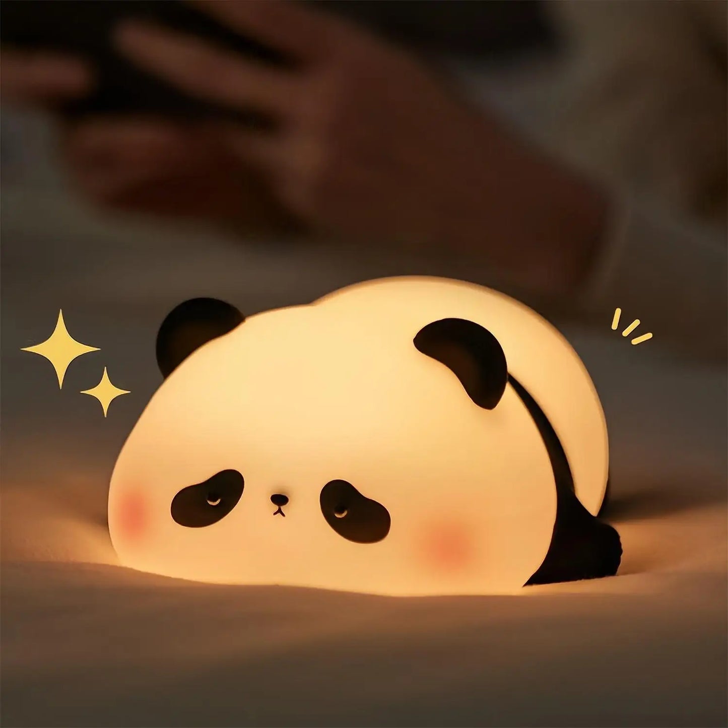 Cute Silicone Night Lights Sheep Cartoon Bedroom Lamp for Children's Room Decor Rechargeable Timing Dimming Sleep Night Light