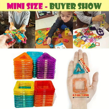 Magnetic Magnetic Toys for Boys Girls Magnetic Blocks Building Set for Toddlers Educational Toys Kids DIY Montessori Gifts