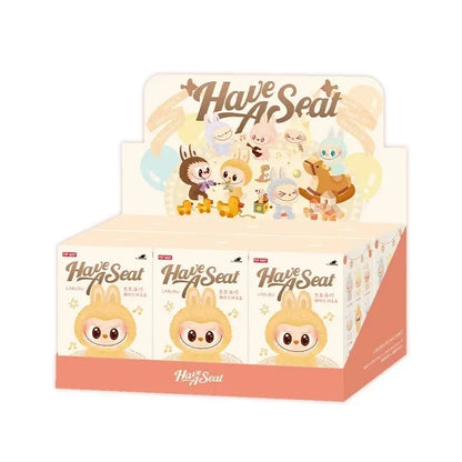 POP MART THE MONSTERS LABUBU - Have a Seat Series Vinyl Plush Blind Box Guess Bag Toys Doll Cute Anime Figure Desktop Ornam