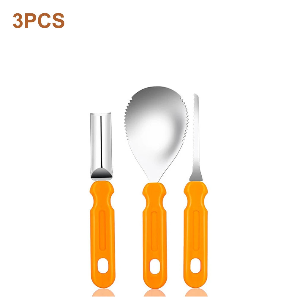 Halloween Pumpkin Carving Tool Set with Stainless Steel Blades