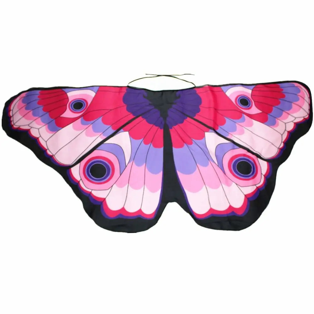Kids Butterfly Wings Shawl Costume Cape