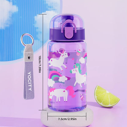 550ml Dinosaur Water Cup Bottle For Kids Children Girls Portable Travel Bottles Gym Sports Fitness Cup Cold Water Juice Drinking