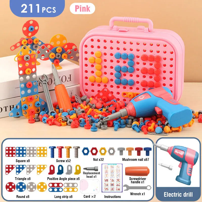 Children Tool Set Toy with Electric Drill