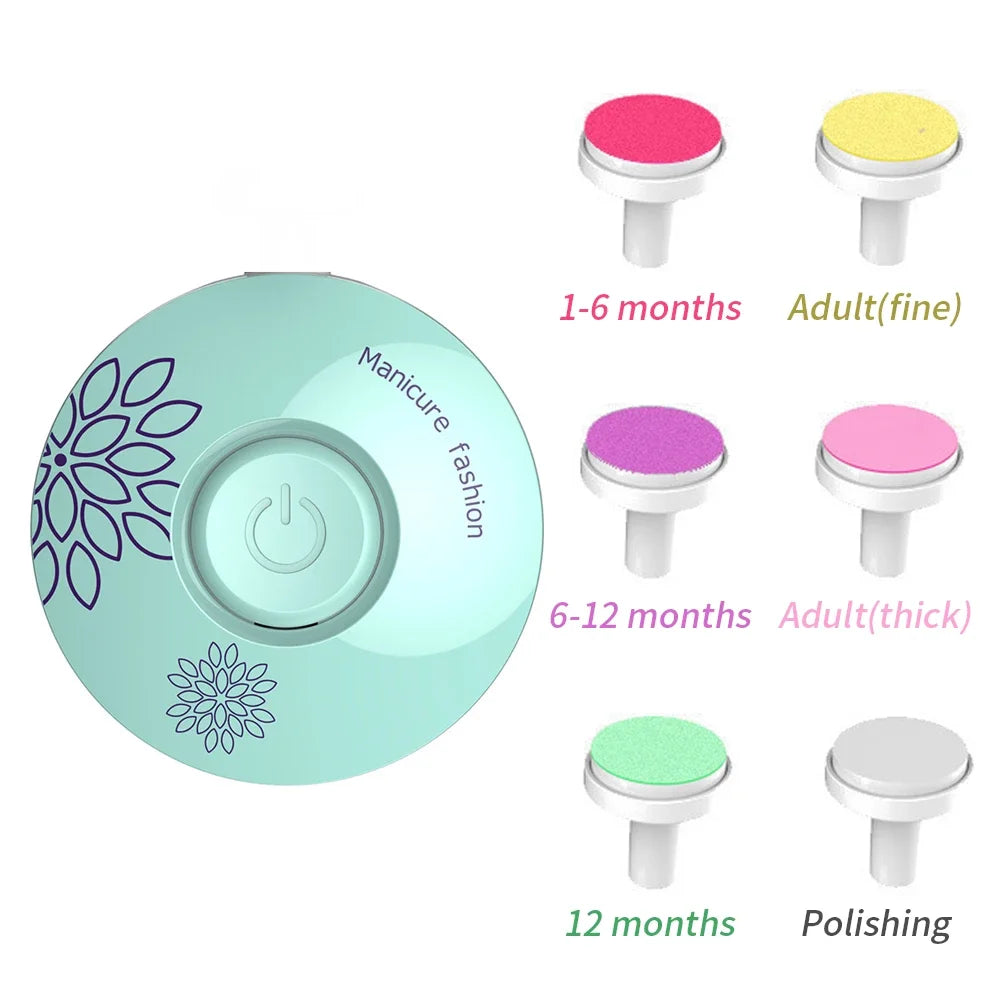 Electric Baby Nail Clipper Cutter For Newborn Baby Nail Trimmer Kid Nail Polisher Tool Infant Manicure Scissors Baby Hygiene Kit