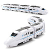 3D Electric Bullet Train Toy with Lights - LED Railway Set