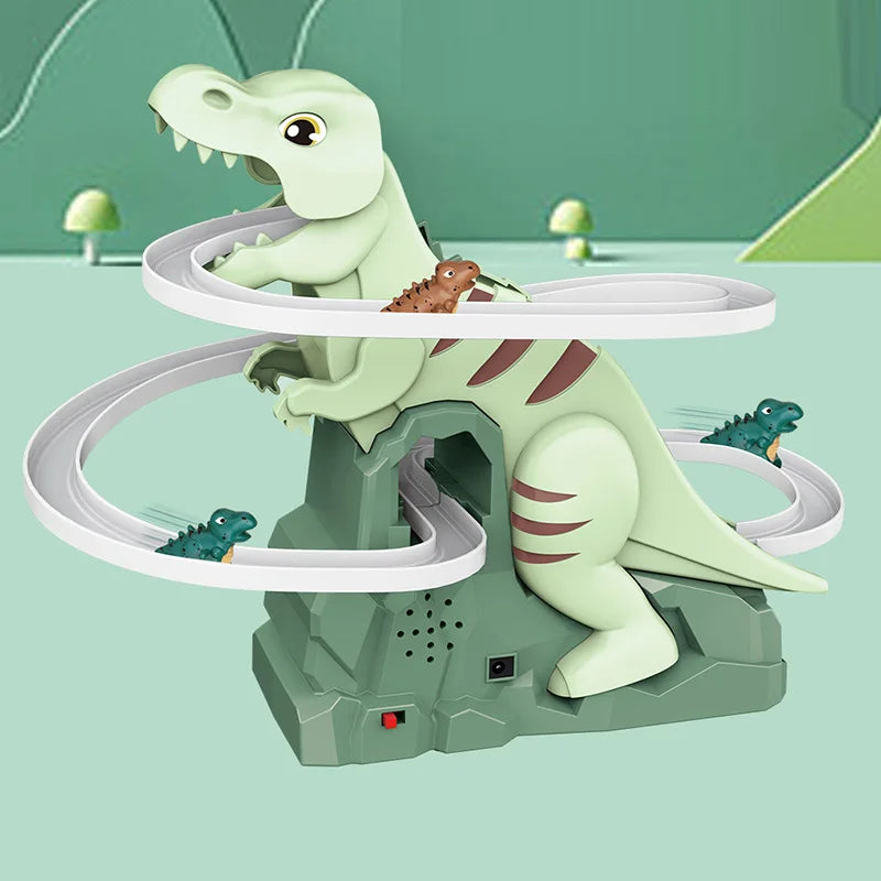 Dinosaur Climbing Slide Toy with Music & 3 Dinosaurs