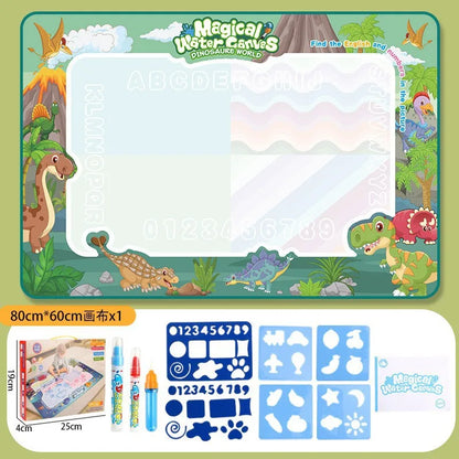 100x80CM Magic Water Drawing Mat with Reusable Magic Pens Montessori Painting Board for Doodling Educational Toys and  Gifts