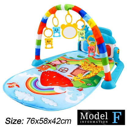 Baby Fitness Activity Gym Play Mat – Musical Piano Toy